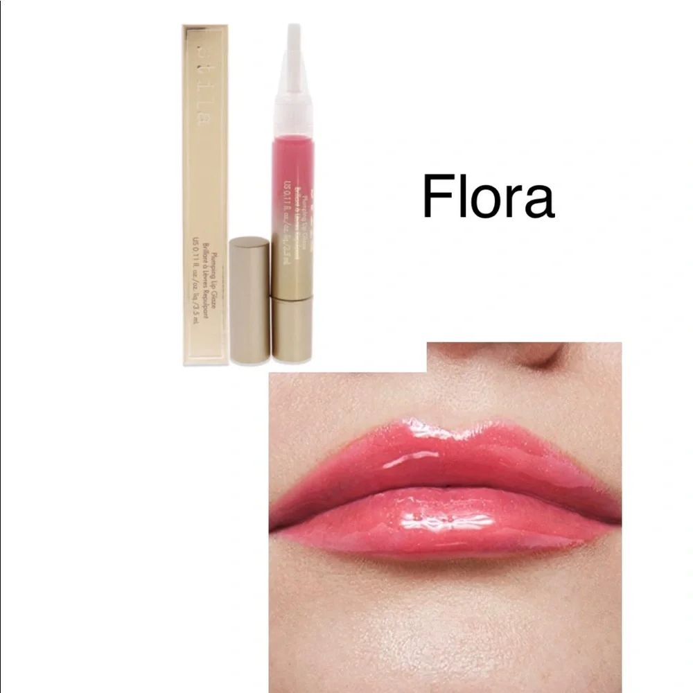 Plumping Lip Glaze - Flora by Stila for Women - 0.11 oz Lip Gloss Women